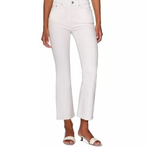 DL1961 Bridget Cropped Bootcut High Rise Instasculpt Jeans in White
